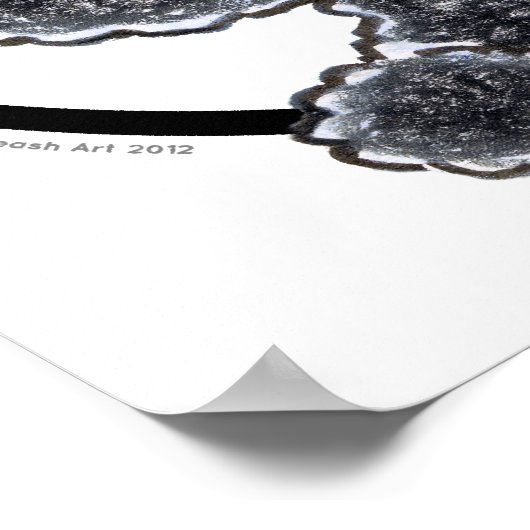 Black Speelgoed Poodle IAAM Poster (Hoek)