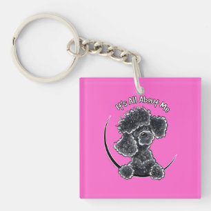 Black Speelgoed Poodle IAAM Sleutelhanger