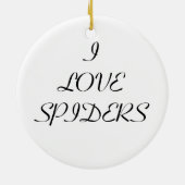 Black Spider Custom I Love Spiers Keramisch Ornament (Achterkant)