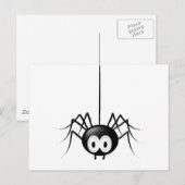 Black Spider Cute Halloween Gift Briefkaart (Voorkant / Achterkant)