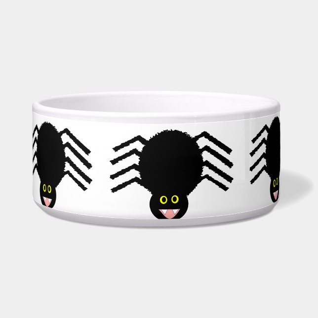 Black Spider Dog Bowl Voerbakje (Links)
