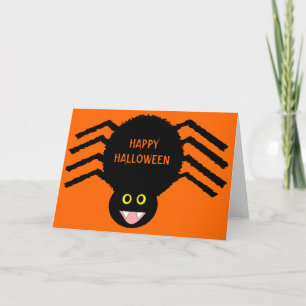 Black Spider Halloween-kaart Kaart