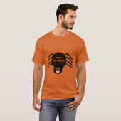 Black Spider Halloween T-shirt (Voorkant volledig)