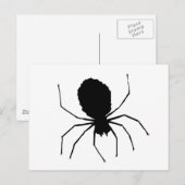 Black Spider Love_ Briefkaart (Voorkant / Achterkant)