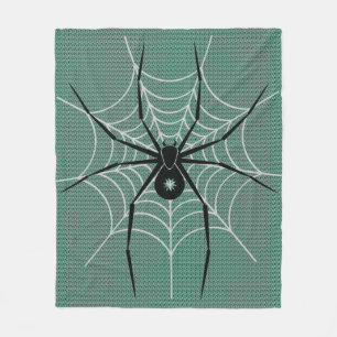 Black Spider Throw Blanket Fleece Deken