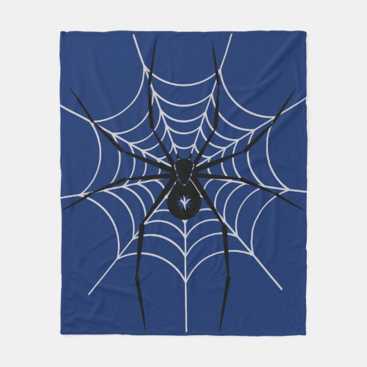 Black Spider Throw Blanket Fleece Deken (Voorkant)