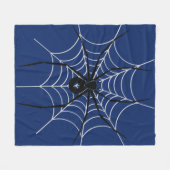 Black Spider Throw Blanket Fleece Deken (Voorkant (Horizontaal))