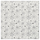 Black Spider Web Halloween Stof (Swatch)
