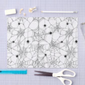 Black Spider Web Halloween Tissuepapier (Craft)