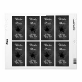 Black Spider Wijnlabel Etiket (Full Sheet)