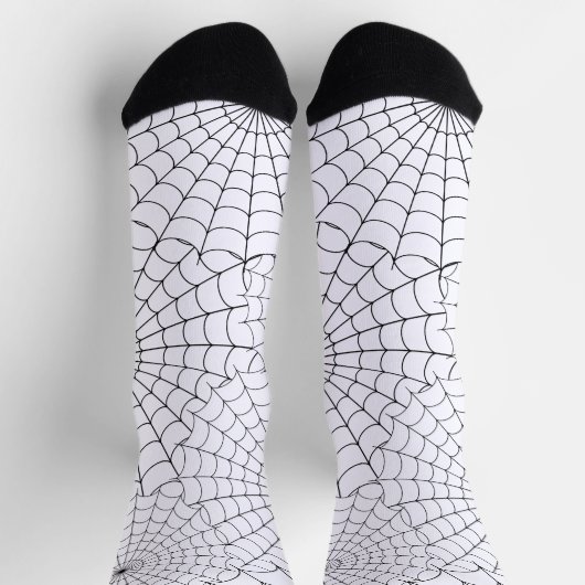 Black Spiderweb Halloween Sokken (Top)