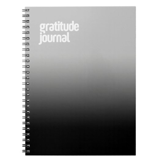 Black Spiral Notitieboek - "Dankbaarheid Dagboek" (Voorkant)