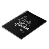 Black Spiral Notitieboek - LiveYourDream Journal (Linkerzijde)