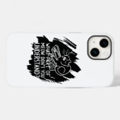 Black Splash Funny Cat Quote Case-Mate iPhone Case (Achterkant (horizontaal))