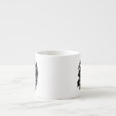 Black Splash Funny Cat Quote Espresso Kop (Voorkant)