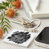 Black Splash Funny Cat Quote Sleutelhanger (Voorkant Rechts)