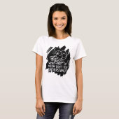 Black Splash Funny Cat Quote T-shirt (Voorkant volledig)