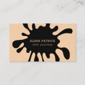 Black Splash-Visitekaartje Visitekaartje (Voorkant)