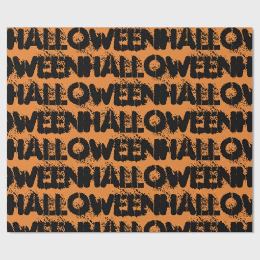 Black splatter Halloween in nood Cadeaupapier (Vlak)