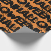 Black splatter Halloween in nood Cadeaupapier (Hoek)