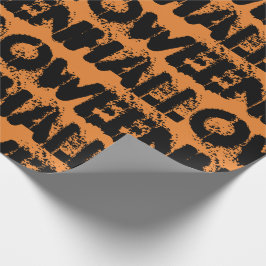Black splatter Halloween in nood Cadeaupapier