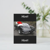 Black Split Window Feestdagenkaart (Staand voorkant)