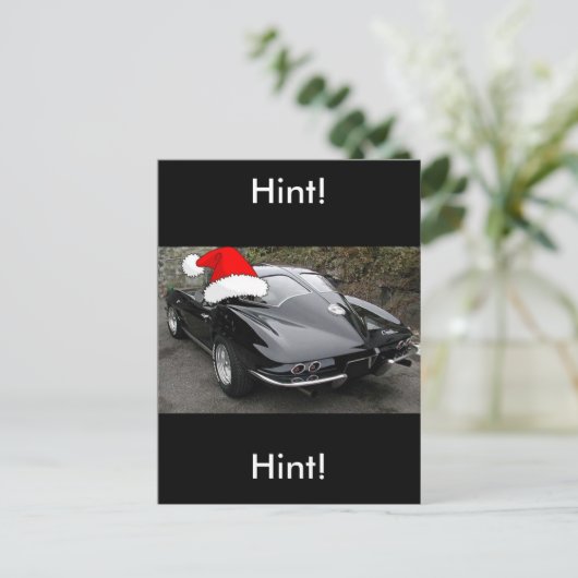 Black Split Window Feestdagenkaart (Staand voorkant)