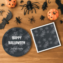Black Spooky Halloween aanpasbaar