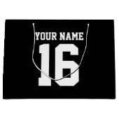 Black Sporty Team Jersey Groot Cadeauzakje (Voorkant)