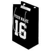 Black Sporty Team Jersey Klein Cadeauzakje (Achterkant Gekanteld)