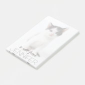 Black Spotted Kitten Post-it® Notes (Schuin)