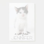 Black Spotted Kitten Post-it® Notes (Voorkant)