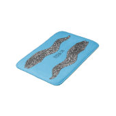 Black spotted moray eel cartoon illustration badmat (Gekanteld)