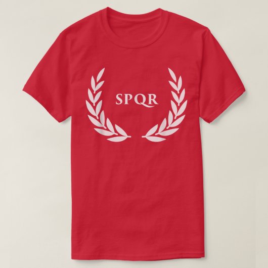 Black SPQR Rome Caesar T-shirt (Design voorkant)