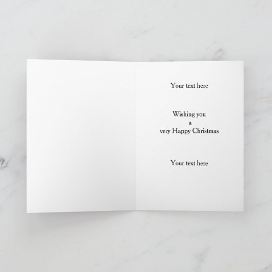 Black Sprocker / Springer Spaniel Christmas card Kaart (Binnen)