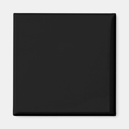 Black Square Fridge Magnet (Voorkant)