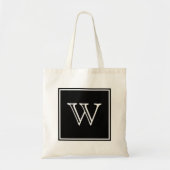 Black Square Monogram Canvas tas (Voorkant)