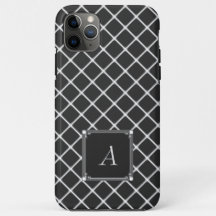 Black Square Pattern iPhone case