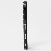 Black Square Pattern iPhone case (Achterkant/links)