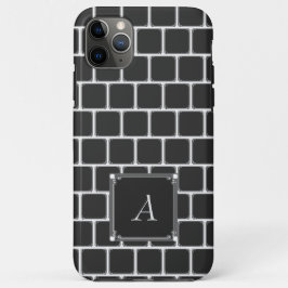 Black Square Pattern iPhone case
