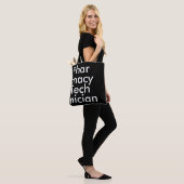 Black Square Pharmacy Technician elegant Tote Bag (Op model)