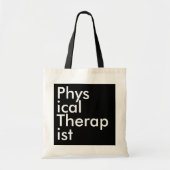 Black Square Physical Therapist Tote Bag (Voorkant)
