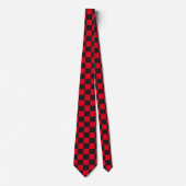 Black Squares Red Ladybug Colors Beetle Stropdas (Voorkant)