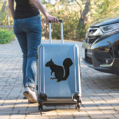 Black Squirrel Silhouette Sticker (Koffer Insitu)