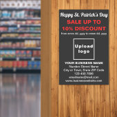 Black St. Patrick's Day Business Sale Poster