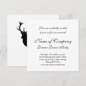 Black Stag - Bachelor of Stag Party Kaart (Voorkant / Achterkant)