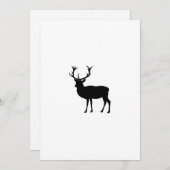 Black Stag - Bachelor of Stag Party Kaart (Voorkant / Achterkant)