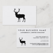 Black Stag - Bachelor of Stag Party Visitekaartje (Voorkant / Achterkant)