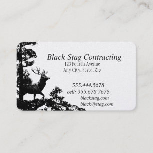 Black Stag Handyman Aangepaste Visitekaartjes