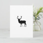 Black Stag - vrijgezellenfeest Kaart (Staand voorkant)